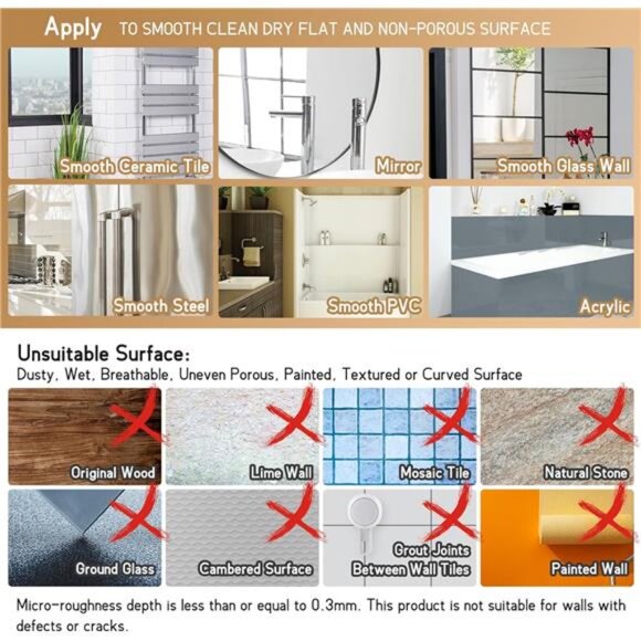 Shower Caddy Suction Cup, Shower Organizer Removable Bathroom Shelf - Picture 6 of 7